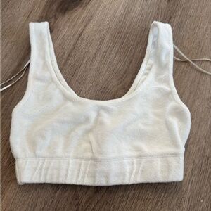 Zara White Scoop Neck Bra Intimates